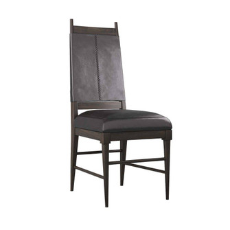 Keegan Chair in Ebony Wood/Black Leather (314|6877)