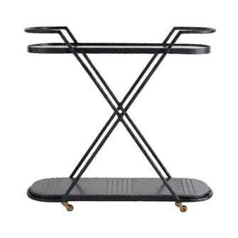 Nakoa Bar Cart in Blackened Iron (314|4650)