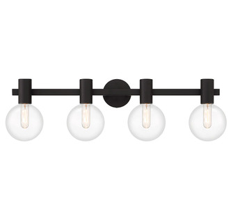 Wright Four Light Bathroom Vanity in Matte Black (51|8-3076-4-BK)