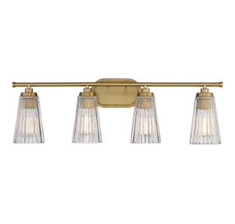 Chantilly Four Light Bathroom Vanity in Warm Brass (51|8-1745-4-322)