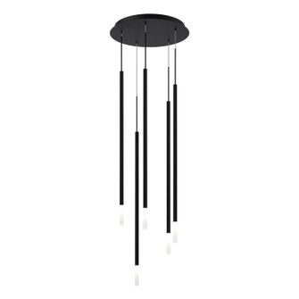 Viggo LED Chandelier in Black (34|PD-69405R2-BK)