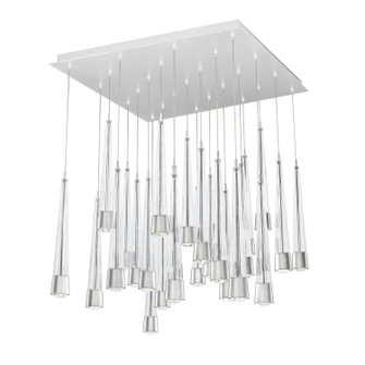 Quill LED Chandelier in Chrome (34|PD-59425S-CH)