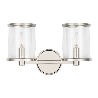 Reynolds Two Light Vanity in Polished Nickel (454|LV1082PN)