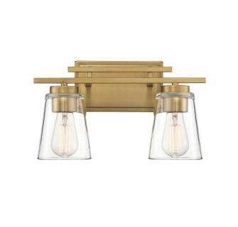 Calhoun Two Light Bath Bar in Warm Brass (51|8-1020-2-322)