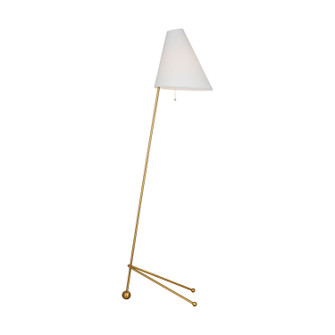 Gustav One Light Floor Lamp in Burnished Brass (454|AET1171BBSWL1)
