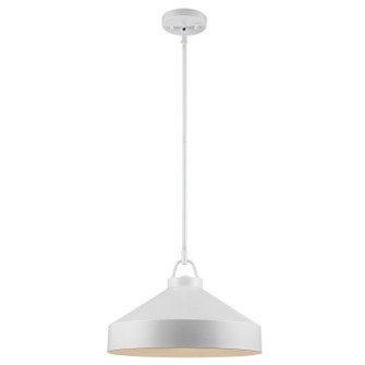 One Light Pendant in White (110|PND-2243 WH)
