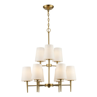 Nine Light Chandelier in Antique Gold (110|71899 AG)