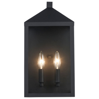 Two Light Outdoor Wall Mount in Black (110|51531-1 BK)