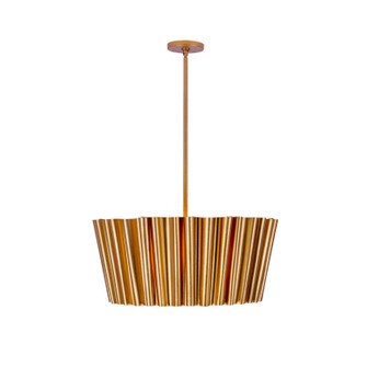 Ripple Six Light Pendant in Bright Gold Leaf (33|522856BGL)