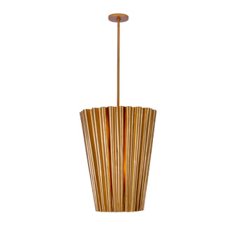 Ripple Six Light Foyer Pendant in Bright Gold Leaf (33|522851BGL)