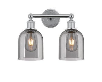 Edison Two Light Bath Vanity in Brushed Brass (405|616-2W-BB-G558-6GWH)