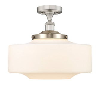 Edison One Light Semi-Flush Mount in Brushed Satin Nickel (405|616-1F-SN-G691-16)