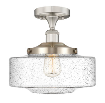 Edison One Light Semi-Flush Mount in Polished Nickel (405|616-1F-PN-G691-12)