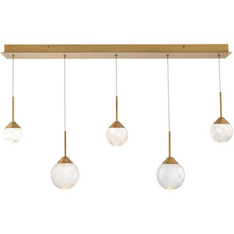 Quest LED Pendant in Aged Brass (529|BPD40205L-AB)