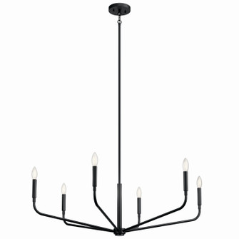 Madden Six Light Chandelier in Black (12|52719BK)