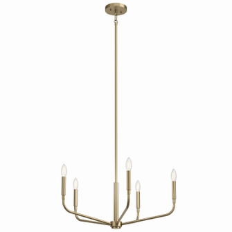 Madden Five Light Chandelier in Champagne Bronze (12|52717CPZ)