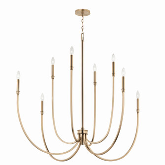 Malene Eight Light Foyer Chandelier in Champagne Bronze (12|52699CPZ)