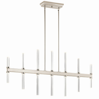 Sycara LED Linear Chandelier in Polished Nickel (12|52670PN)