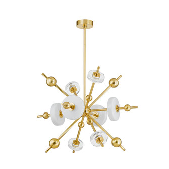 Maynard LED Chandelier in Aged Brass (70|8132-AGB)