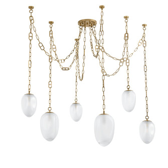 Daith Six Light Chandelier in Vintage Brass (68|464-61-VB)