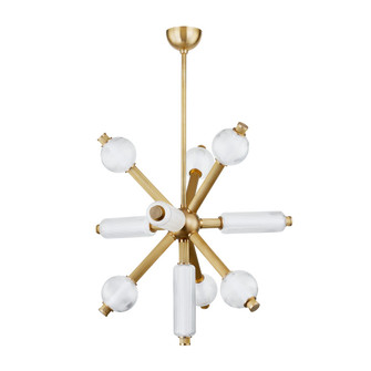 Atom LED Chandelier in Vintage Brass (68|452-36-VB)