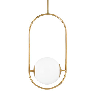 Everley One Light Pendant in Vintage Brass (68|273-43-VB)