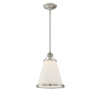 Ashmont One Light Pendant in Satin Nickel (51|7-130-1-SN)