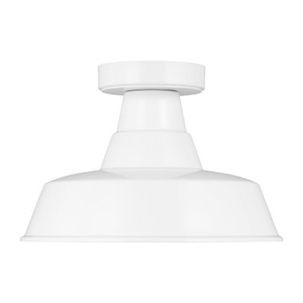 Barn Light One Light Outdoor Flush Mount in White (454|7837401-15)