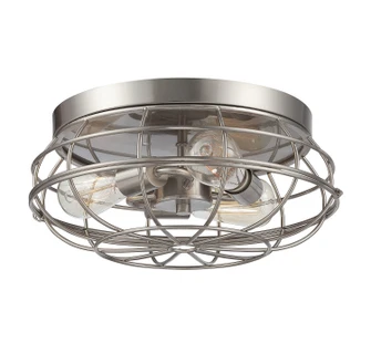 Scout Three Light Flush Mount in Satin Nickel (51|6-8074-15-SN)