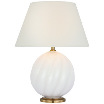 Talia LED Accent Lamp in White Glass (268|JN 3109WG-L-CL)