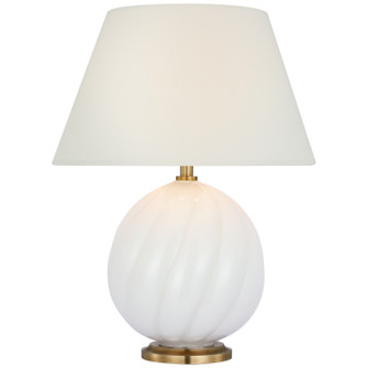 Talia LED Accent Lamp in White Glass (268|JN 3109WG-L-CL)