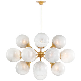 Cristol LED Chandelier in Hand-Rubbed Antique Brass (268|ARN 5404HAB-WG)