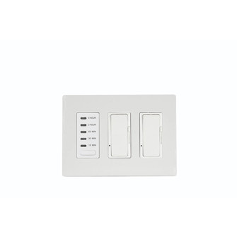 Timer & Dimmer Two Dimmers and One Timer in White (40|EFSWTD2)