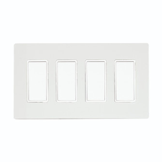 4 SINGLE, ON/OFF SWITCH, WHITE in White (40|EFSSPW4)