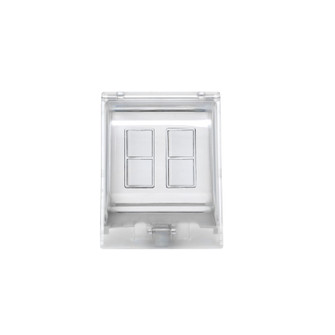Dual Duplex Switch Weatherproof Surface Mount And Gang Box in White (40|EFDOWPW)