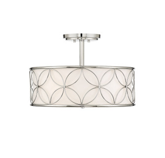 Reid Four Light Semi-Flush Mount in Polished Nickel (51|6-1953-4-109)