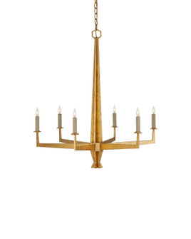Goldfinch Six Light Chandelier in Washed Lucerne Gold (142|9000-1213)