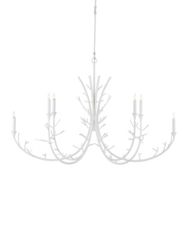 Twiggy Six Light Chandelier in Gesso White (142|9000-1207)