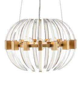 Coquette Three Light Chandelier in Clear/Antique Brass (142|9000-1193)