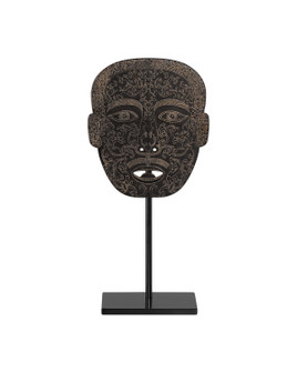 Han Dynasty Jade Medicine Mask in Bronze/Black (142|1200-0860)
