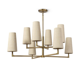 Irving Eight Light Chandelier in Antique Brass (515|2907-79)
