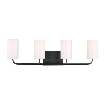 Rhett Four Light Vanity in Midnight Black (1|GLV1004EN3/MBK)