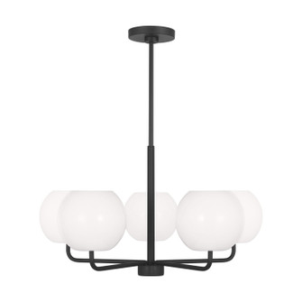 Rory Five Light Chandelier in Midnight Black (1|GLC1055EN3/MBK)