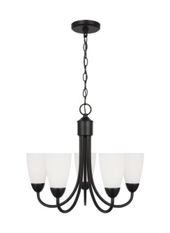 Seville Five Light Chandelier in Midnight Black (1|3120205EN3-112)