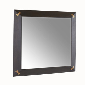 Calpini Mirror in Sable/Antique Brass/Plain (314|WMI42)