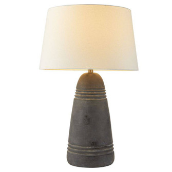 Django One Light Table Lamp in Matte Charcoal/Antique Brass/Off-White/Off-White (314|PTS16-829)