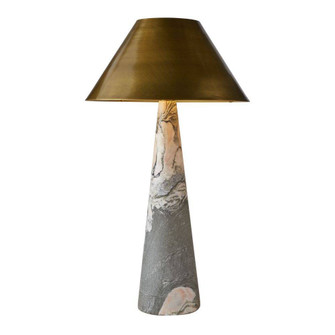 Chanel One Light Table Lamp in Calacatta Viola/Antique Brass (314|PTC39)