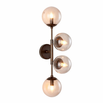 Christelle Four Light Wall Sconce in Smoke/English Bronze (314|DWC35)