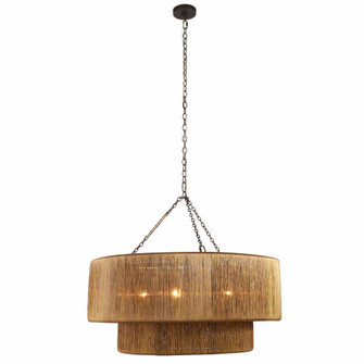 Creighton Three Light Chandelier in Vintage Brass/Blackened Iron (314|DMI14)