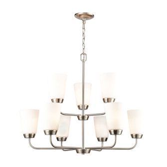 Winslow Nine Light Chandelier in Brushed Nickel (45|CN310922)